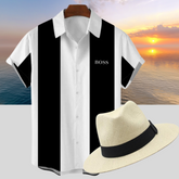 Kit Camisa B0SS Cariben + Chapéu Panamá Branco