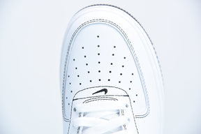 Nike Air Force 1 Low Contrast Stitch White Black