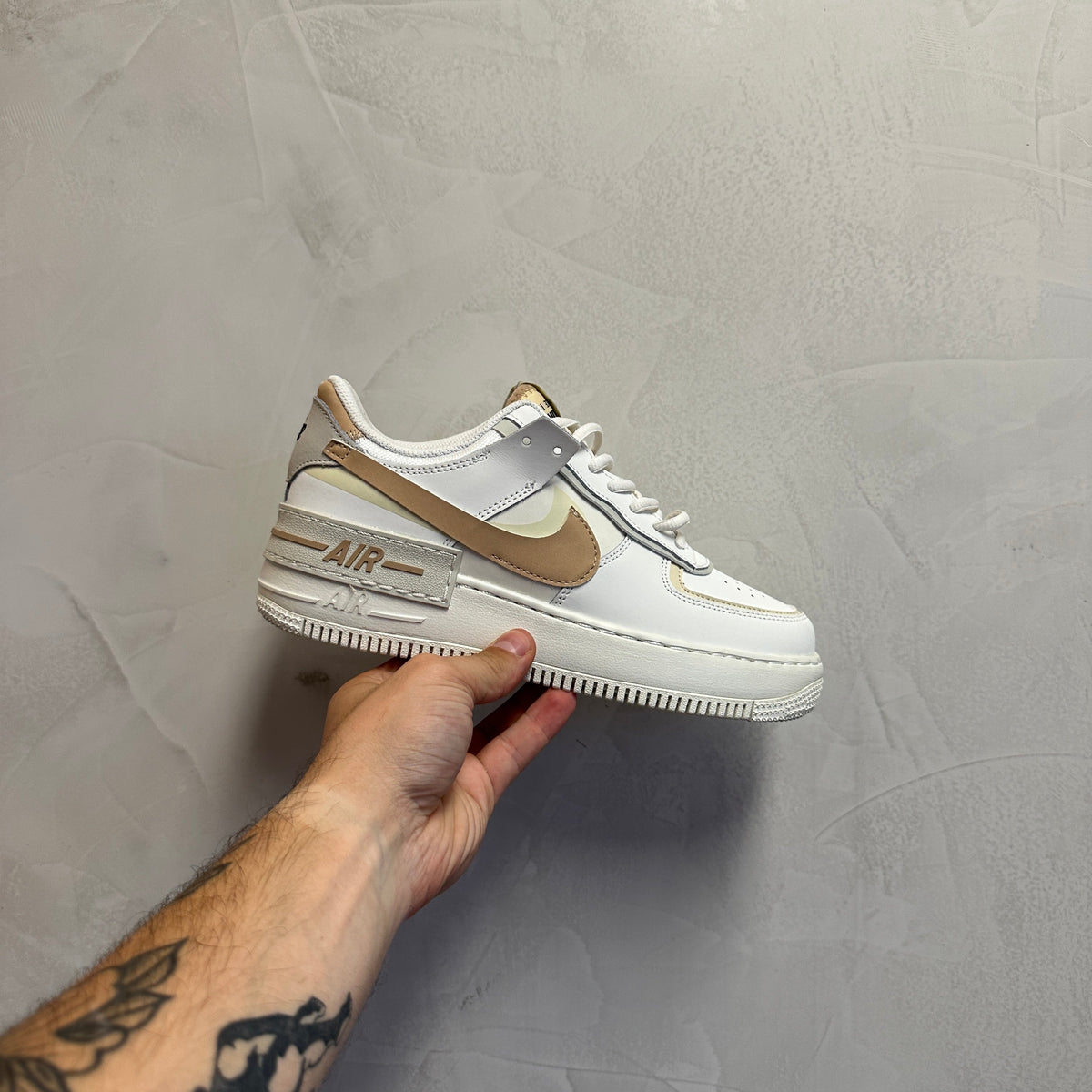 Nike Air Force 1 Shadow Sail Fossil Light Bone (Pronta Entrega)