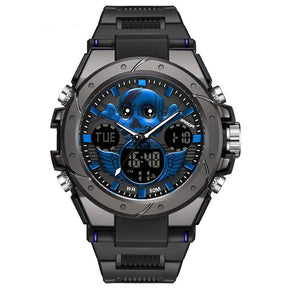 Relógio Skull display duplo - Sport Watch