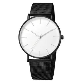 RUNERR Relógio Unisex Original Minimalista Quartzo Impermeável Aço Inoxidável 42mm