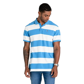 CAMISETA POLO MASCULINA TMH LISTRADA PIQUÊ