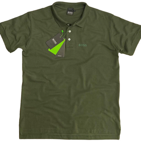 CAMISETA POLO MASCULINA HBOSS MONOCROMÁTICA