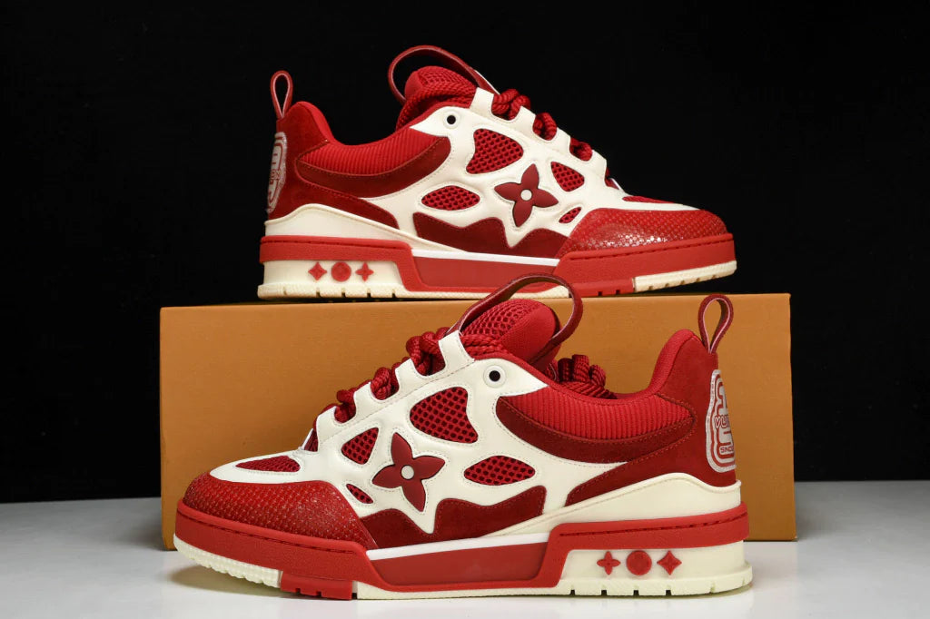 Tênis Louis Vuitton LV Skate Sneaker Red -  Com Caixa da LV