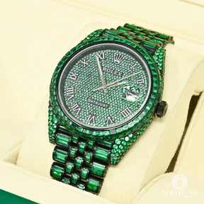 Relógio Datejust 41mm - Black & Green Emerald - Acompanha Caixa e Certificado