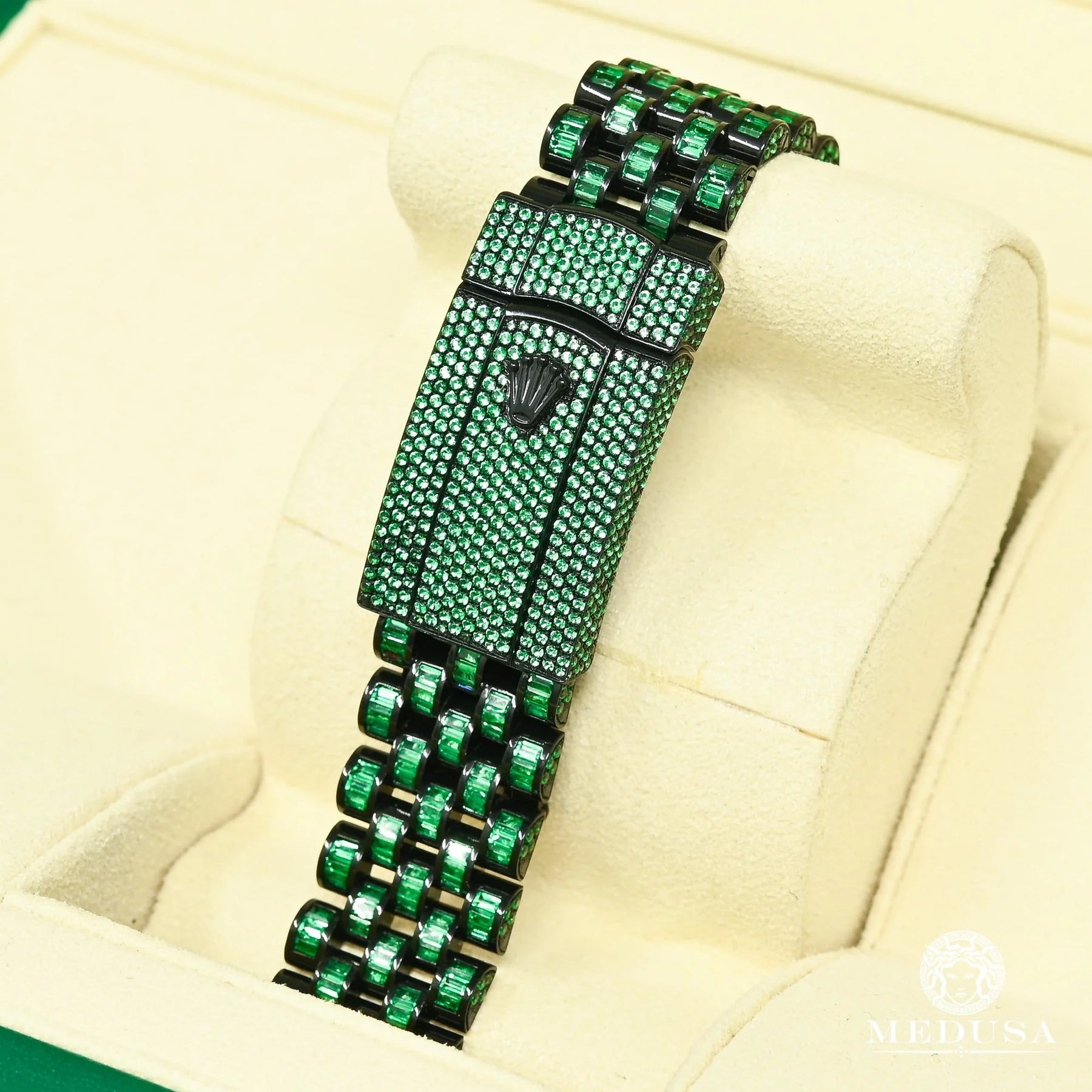 Relógio Rolex Datejust 41mm - Black & Green Emerald - Acompanha Caixa e Certificado